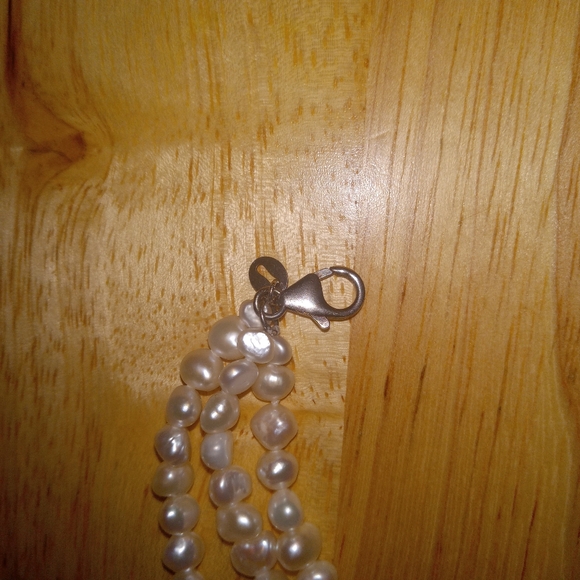 Ross-Simons-3 stands Freshwater PEARLS + RHODONITE Necklace STERLING Silver RS - Picture 12 of 14